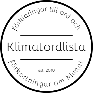Klimatordlista