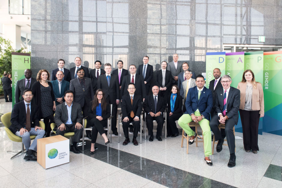 De 24 styrelsemedlemmarna för FNs gröna klimatfond GCF.
