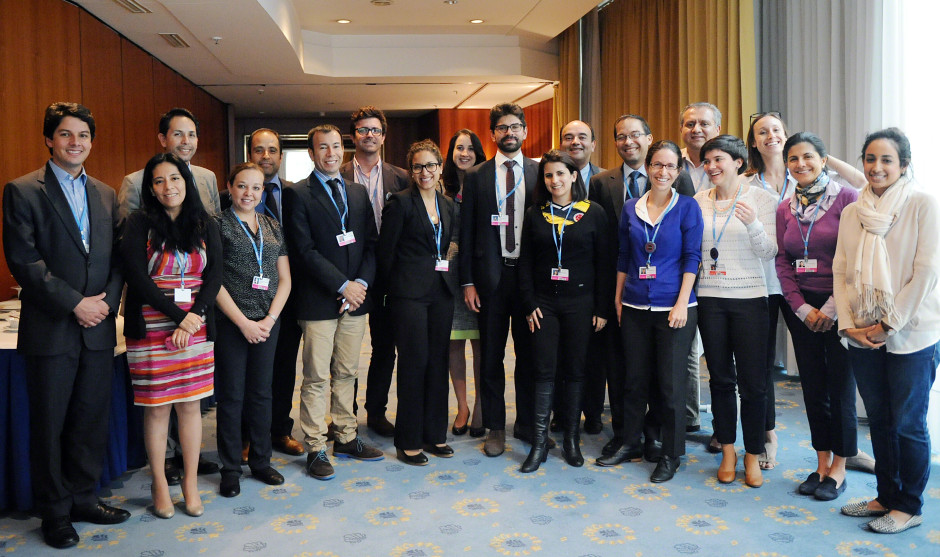 Medlemmar i AILAC under klimatmötet i Bonn 2014. Källa: IISD