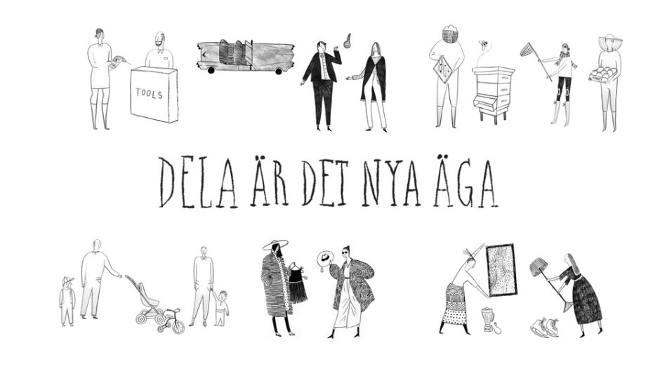 "Dela är det nya äga" är en dokumentärfilm om kollaborativ konsumtion. Bild: LottaFilm